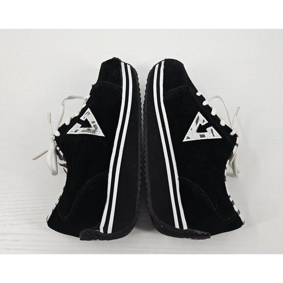 Volatile Animation Y2K Girl 3 Youth Platform Sneakers Black Suede Leather Zebra - Picture 2 of 7